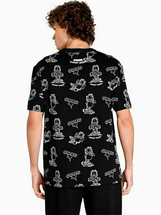 PUMA X Garfield Aop T-shirt Μαύρο