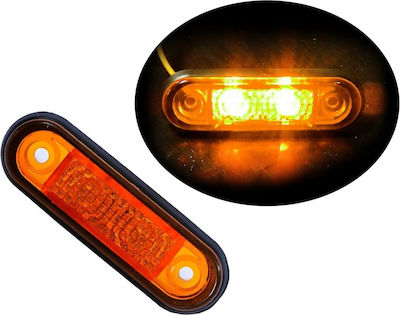 Truck Volume Lights 1pcs LED Volume IP66 75x22mm 24V - Orange MAR295