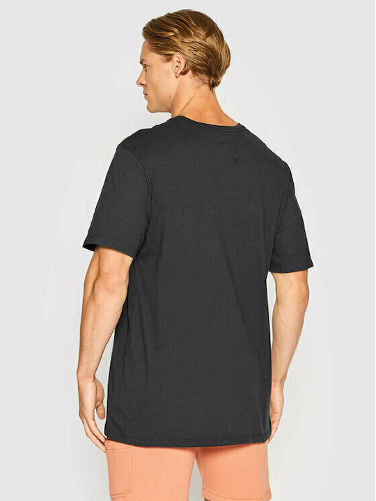 Hurley Ανδρικό T-shirt Μαύρο με Στάμπα