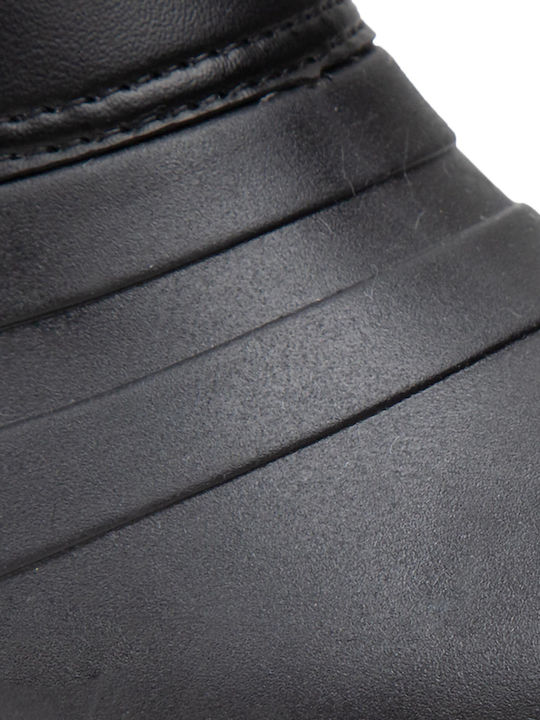 Synthetic Leather Snow Boots with Laces Patty Lux Black