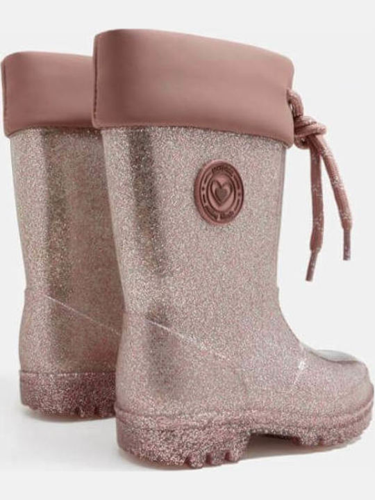 Παιδικές Γαλότσες Glitter Rosa