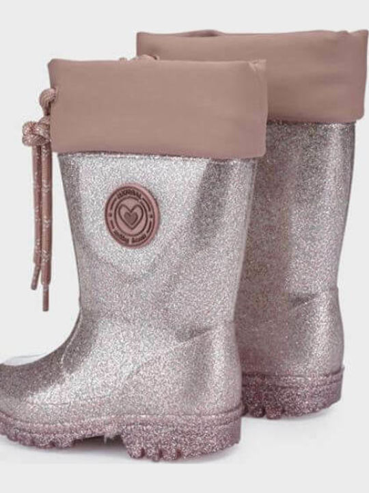 Παιδικές Γαλότσες Glitter Rosa