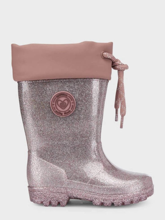 Παιδικές Γαλότσες Glitter Rosa