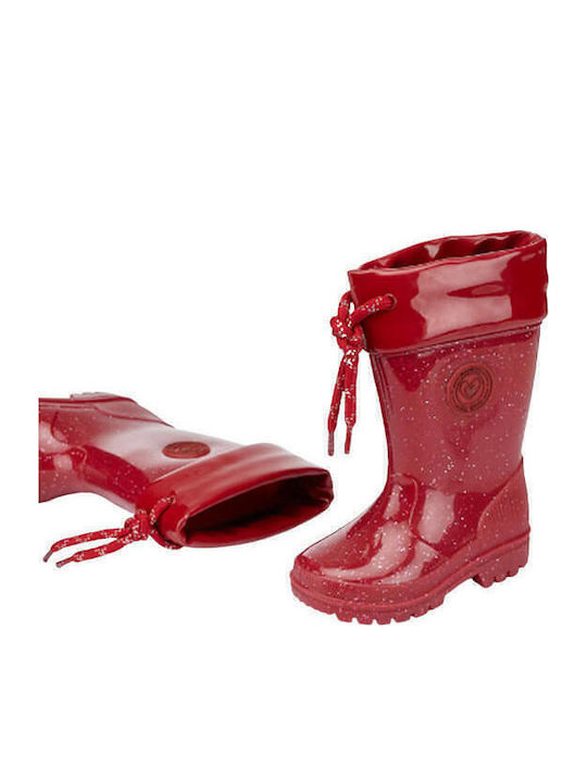 Παιδικές Γαλότσες Glitter Rot