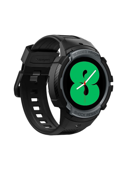 Spigen Rugged Armor Pro Θήκη Σιλικόνης Charcoal Grey για το Galaxy Watch 4 / 5 44mm