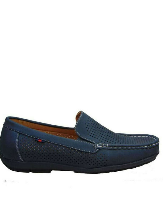 Tsimpolis Shoes TS998 Men's Moccasin Blue 33445