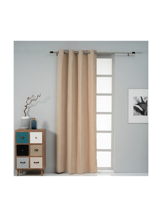 Artisti Italiani Curtain with Grommet Suede Bez 140x270cm