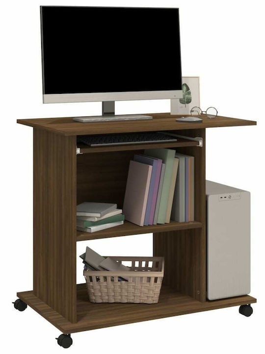 Computer Office Wooden Brown 80x50x75cm