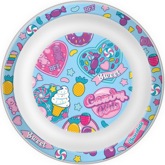 Kids Licensing Σετ Φαγητού Candy από Μελαμίνη Ροζ 3τμχ για 10+ μηνών