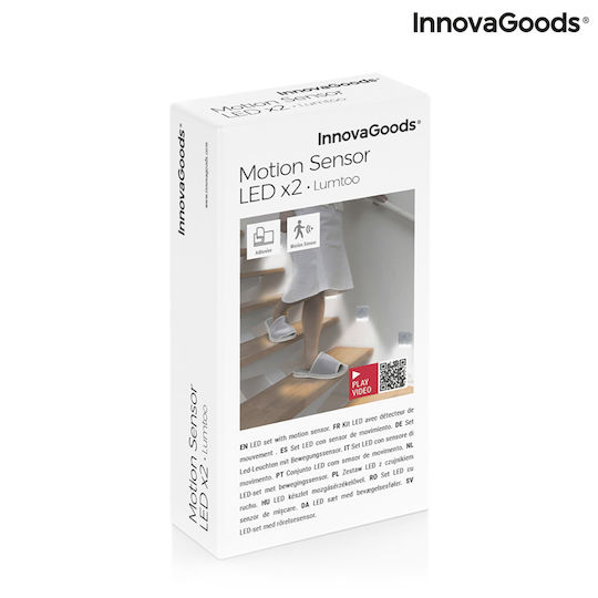 InnovaGoods LED Аварийно осветление с Сензор за движение Lumtoo 2бр