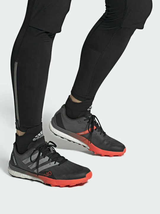 Terrex Speed Ultra Ανδρικά Αθλητικά Παπούτσια Trail Running Core Black / Matte Silver / Solar Red