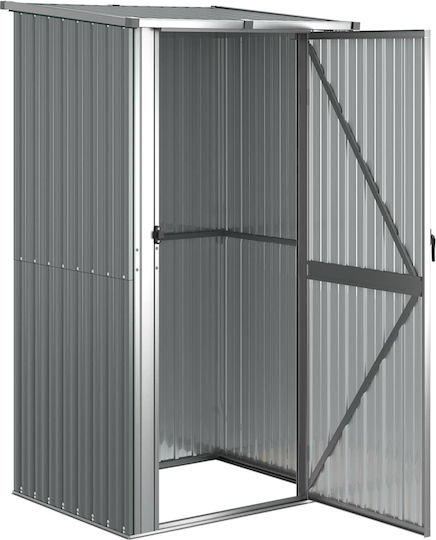 Metallic Garden Shed Galvanized Grey L1.185xW0.97xH2.095m
