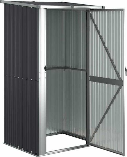Metallic Garden Shed Galvanized Anthracite L1.185xW0.97xH2.095m