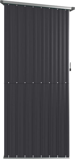 Metallic Garden Shed Galvanized Anthracite L1.185xW0.97xH2.095m