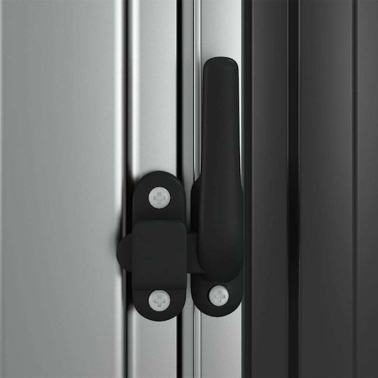Metallic Garden Shed Galvanized Anthracite L1.185xW0.97xH2.095m