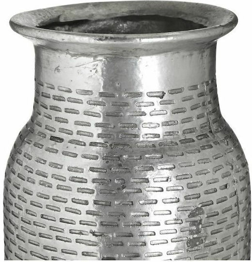 Inart Decorative Vase Silver 13x13x40cm