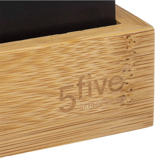Wooden Desk Organizer in Black Color 1pcs 10.4x10.9x29cm