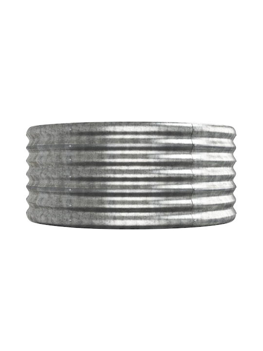 vidaXL Blumenkasten Metallisch Silver 296x80x36cm.