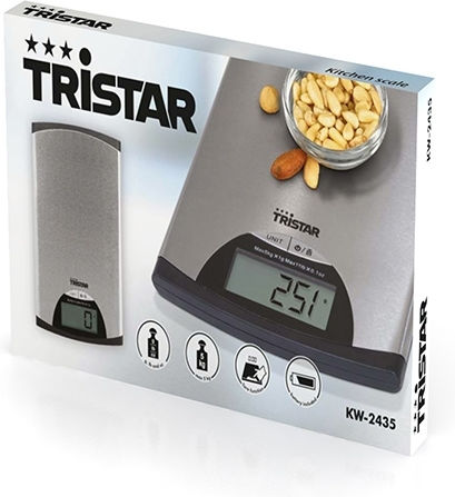 Tristar Digitale Küchenwaage bis 5kg Silber
