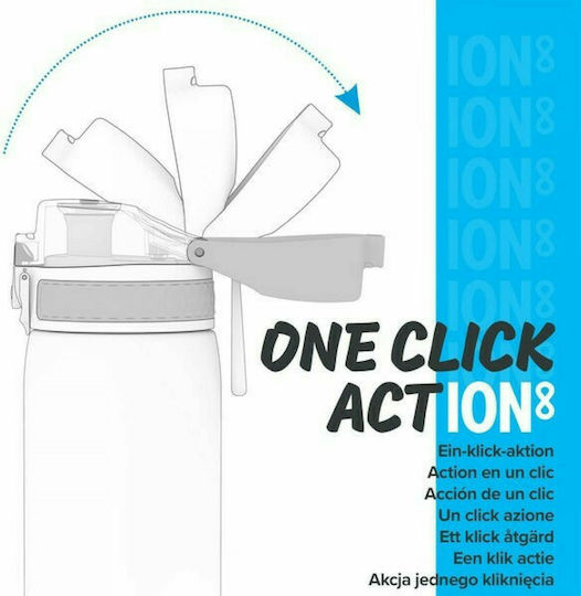 Ion8 Kinderflasche Kunststoff Auslaufsicher Pod 400ml