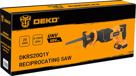 Deko DKRS20Q1Y-S1 Σπαθοσέγα 20V 1x2Ah