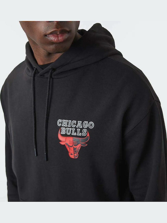 Chicago Bulls Sweatshirt mit Kapuze Schwarz
