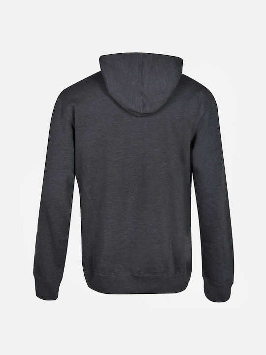 Russell Athletic Established 1902 Men's Sweatshirt with Hood and Pockets Charcoal