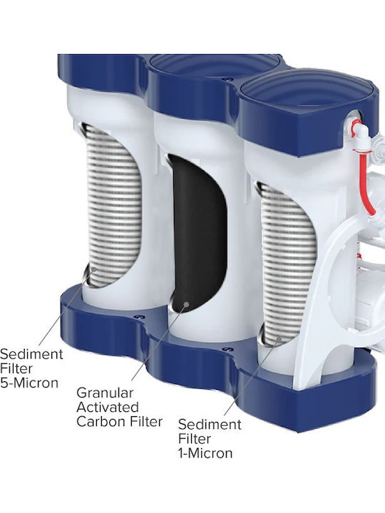 Ecosoft Water Filter Replacement Reverse Osmosis (RO) made of Activated Carbon 10" 3pcs