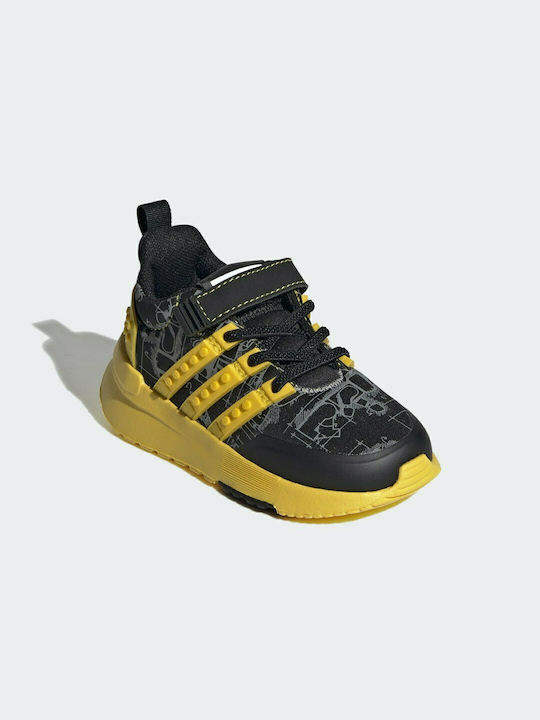 adidas Racer TR Детски маратонки със стикери Черно Ядро / Жълто Екзотично / Сиво Три