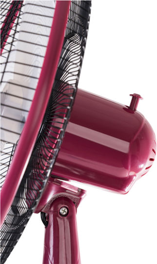 Juro-Pro Aiolos Ανεμιστήρας Ορθοστάτης 50W Διαμέτρου 40cm Κόκκινος