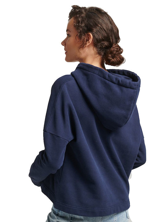 Superdry Women's Hooded Sweatshirt Navy Blue