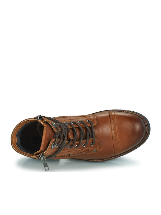 Melting Leather Women's Ankle Boots Brown
