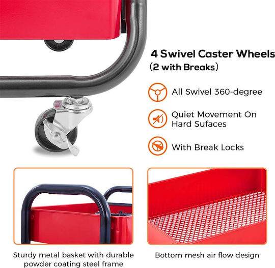Eureka Ergonomic Rolling Utility Cart CP-JJ-CWC-0024
