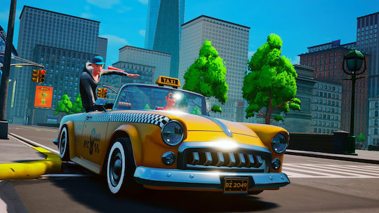Taxi Chaos Steering Wheel Bundle (Код в кутия) Игра за Switch
