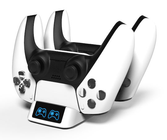 Roar Gamepad RR-0019 Charging Station for 2 controllers PS5 for 2x PS5 DualSense White