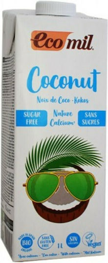 Ecomil Bio-Produkt Kokosnuss-Getränk Angereichert mit Calcium Kein Zuckerzusatz 1000ml