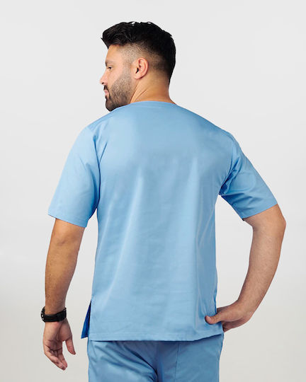 Ayo Newton Unisex Ιατρική Μπλούζα Γαλάζια
