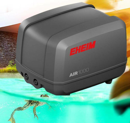 Eheim Air 1000 Aquarium Luftpumpe Doppel-Ausgang mit maximale Flussgeschwindigkeit von 1000lt/h