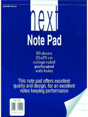 Next 01166-3 Notebook Block 50 Sheets A5 Ruled Blue