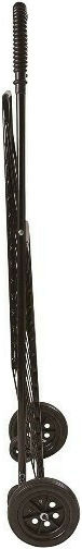 Foldable Metallic Shopping Trolley Black