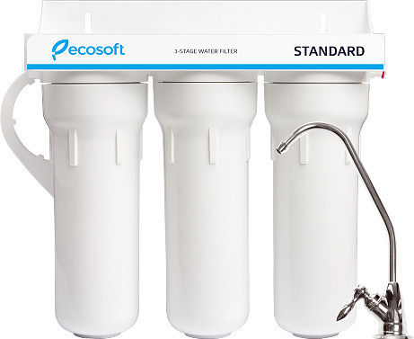 Ecosoft M3 FMV3ECOSTD Уред за филтриране на вода Троен Под мивката / Централно снабдяване с чешма и резервен филтър Ecosoft M3 FMV3ECOSTD Уред за филтриране на вода Троен Под мивката / Централно снабдяване с чешма и резервен филтър