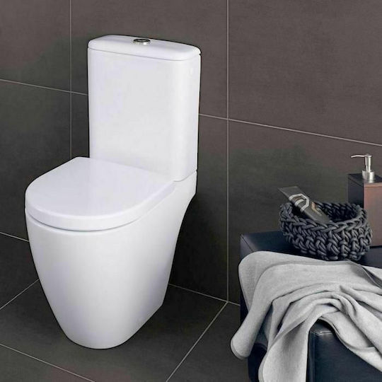 Geberit Icon Wall Mounted Plastic High Pressure Rectangular Toilet Flush Tank White