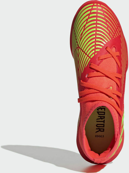 Παιδικά Ποδοσφαιρικά Παπούτσια Predator Edge 3 με Σχάρα Solar Red / Solar Green / Core Black