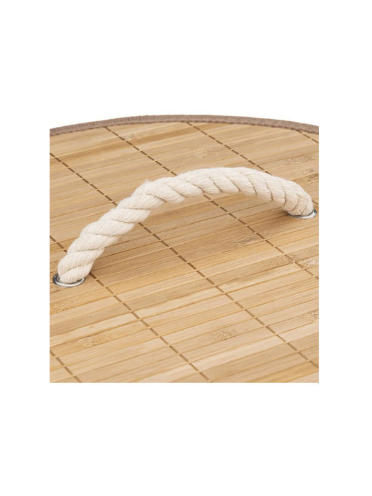 5Five Καλάθι Απλύτων Bamboo 48lt με Καπάκι 35x50x50cm Καφέ