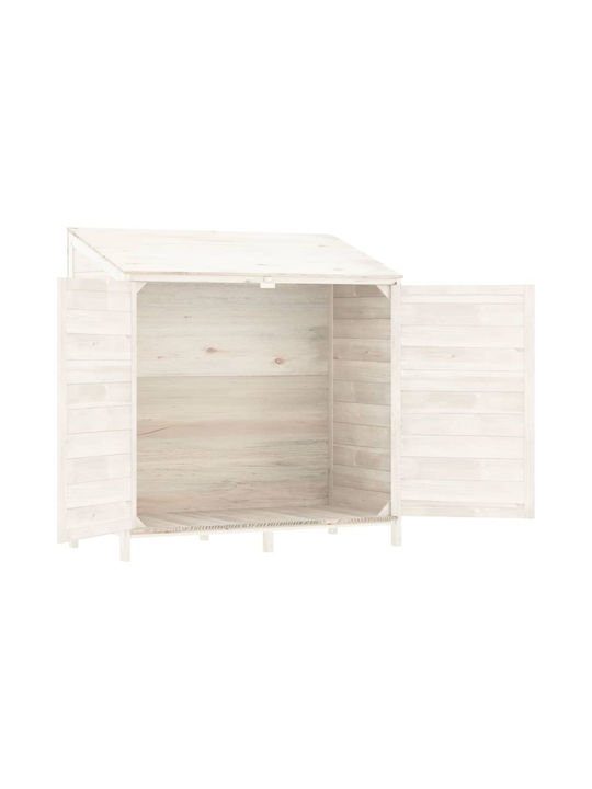 Wooden Garden Shed White M1.02xW0.52xH1.12m