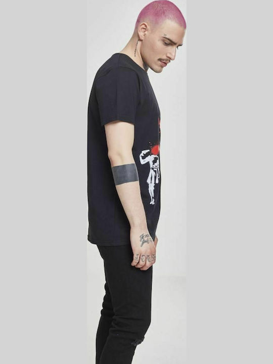 Merchcode Banksy Butterfly T-shirt Μαύρο