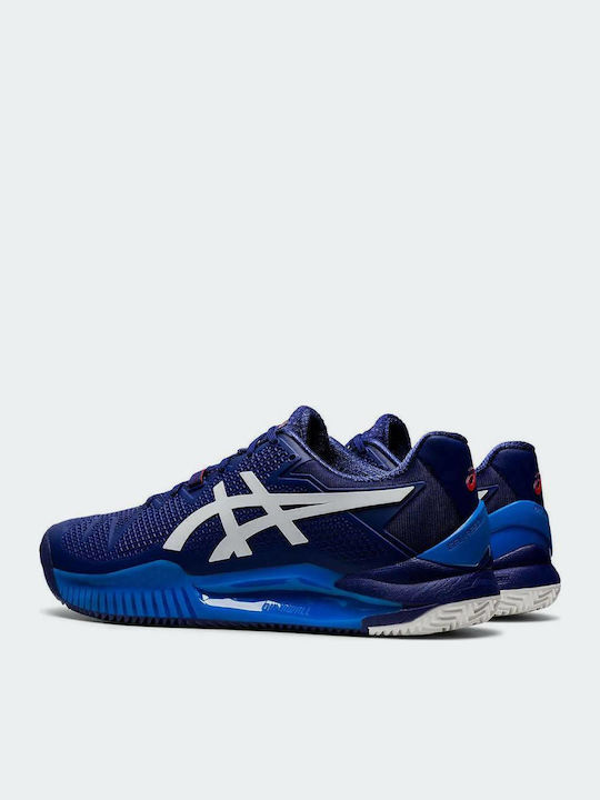 ASICS Gel-Resolution 8 Bărbați Pantofi Tenis Terenuri de lut Scafandru Albastru / Alb