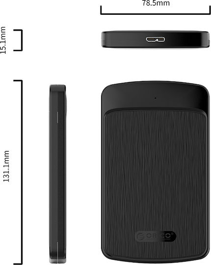 Orico Θήκη για Σκληρό Δίσκο 2.5" SATA III με σύνδεση USB 3.0