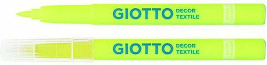 Giotto Decor Textile Μαρκαδόρος Κίτρινος για Ύφασμα Neon