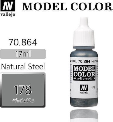 Acrylicos Vallejo Model Model Making Paint Steel 17ml 70.864